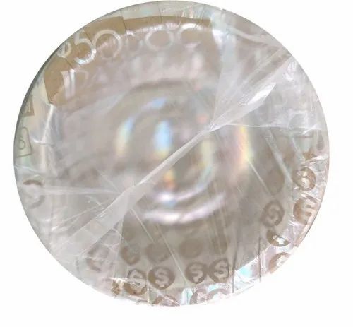 Round Silver Paper Bowl