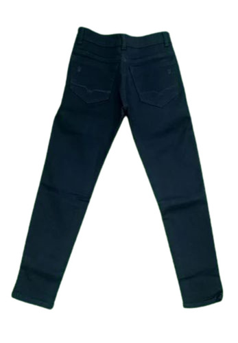 Boys Spider Black Straight Fit Cotton Jeans