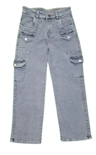 Grey Ladies Denim Jeans
