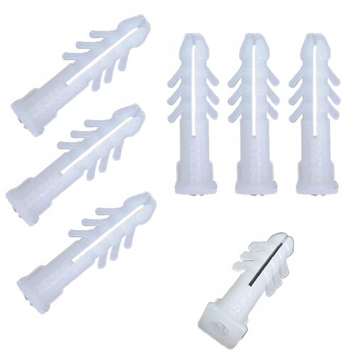 Plastic Sleeve Wall Plugs - Color: .