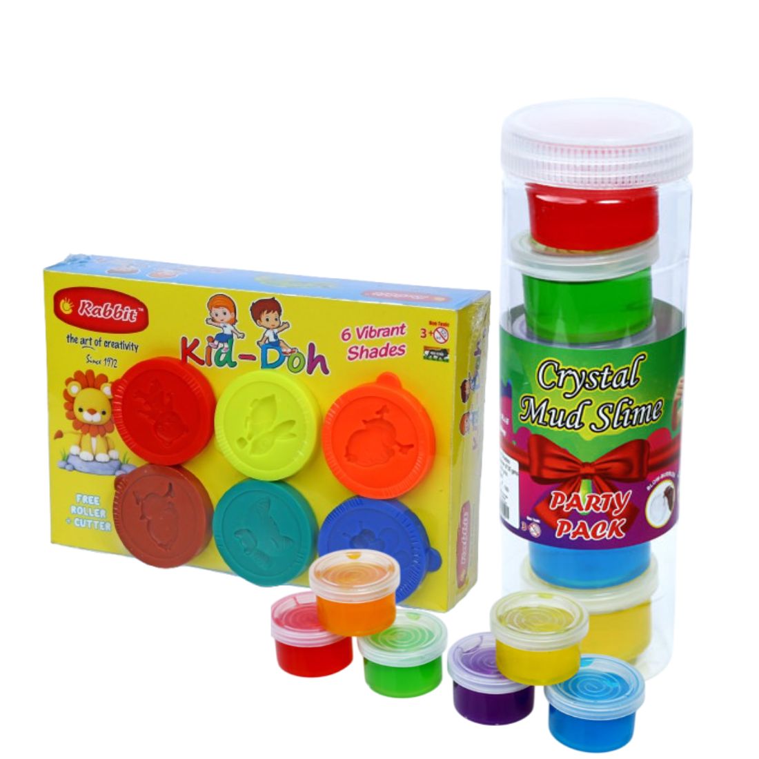 6 Shades Slime Crystal Party Pack 180gm