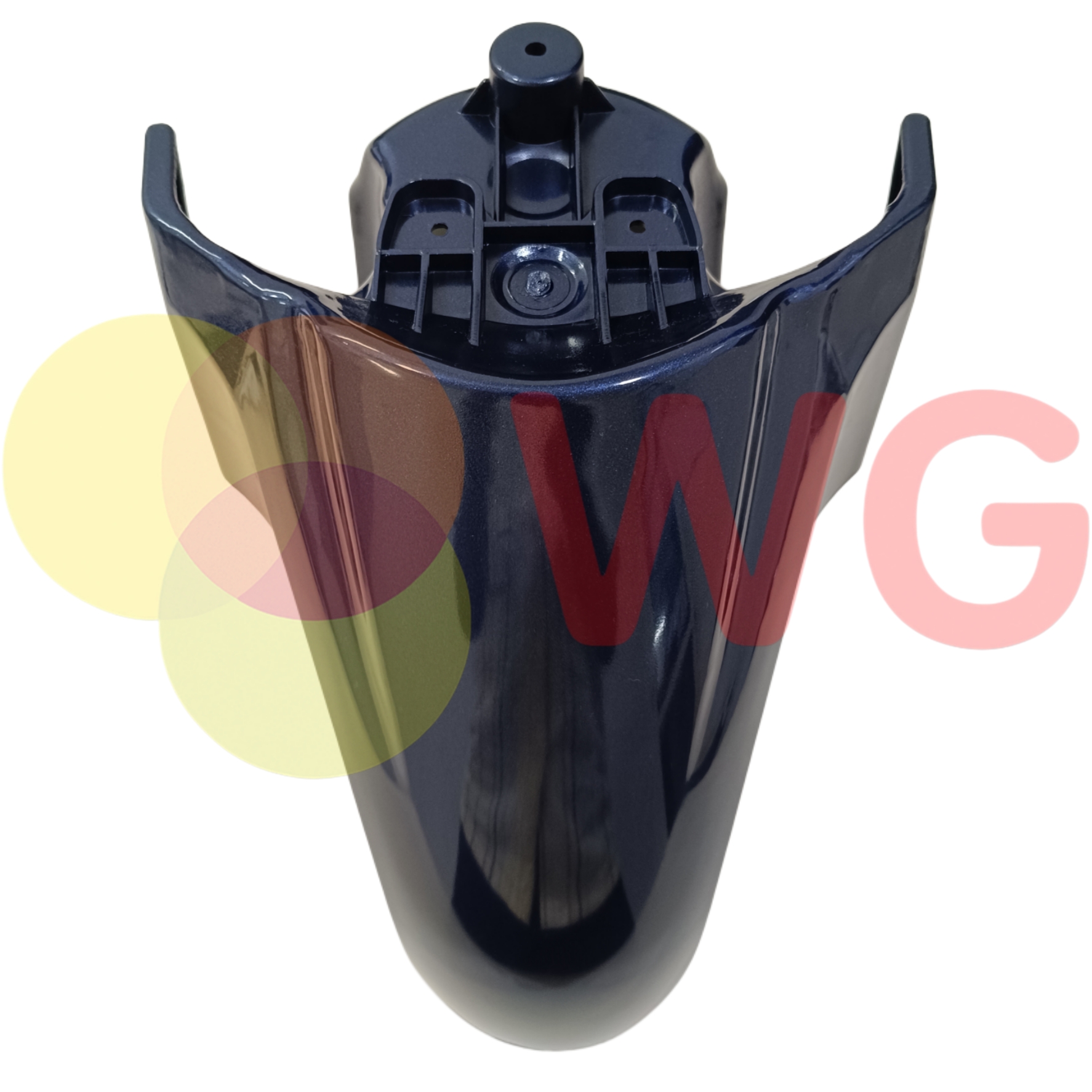 Black Paint Blue Amp. Magnus E-Scooty Front Mudguard