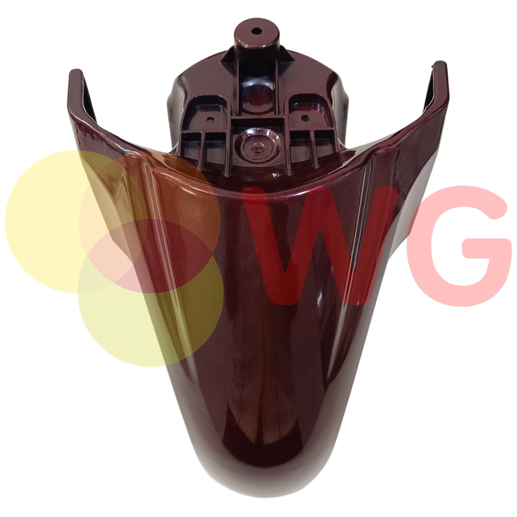Black Paint Maroon Amp. Magnus E-scooty Front Mudguard