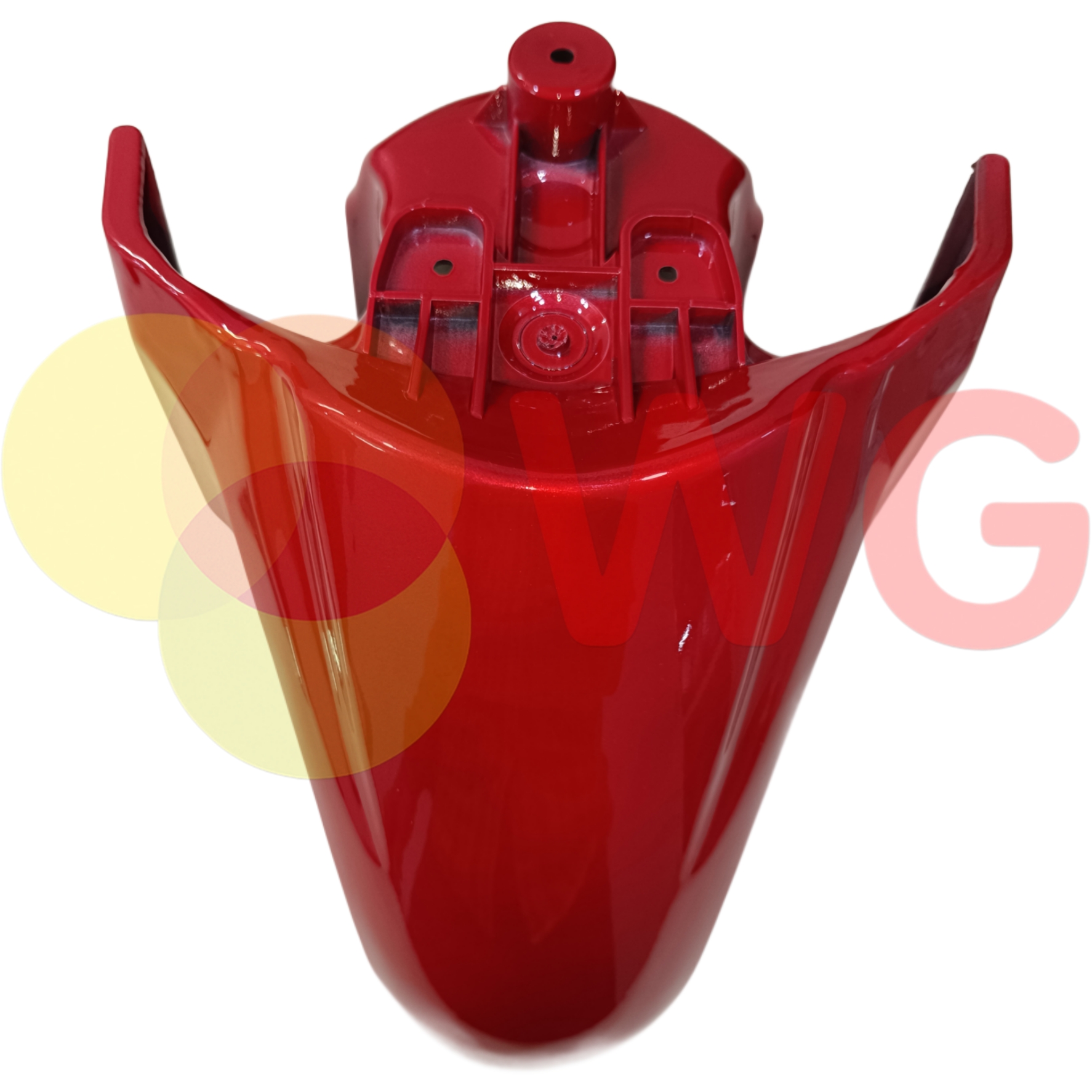 Black Paint Red Amp. Magnus E-Scooty Front Mudguard