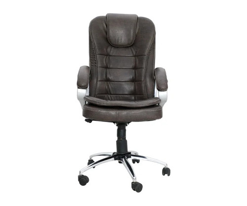 Black Rexine Office Chair - Assembly: No Assembly Required