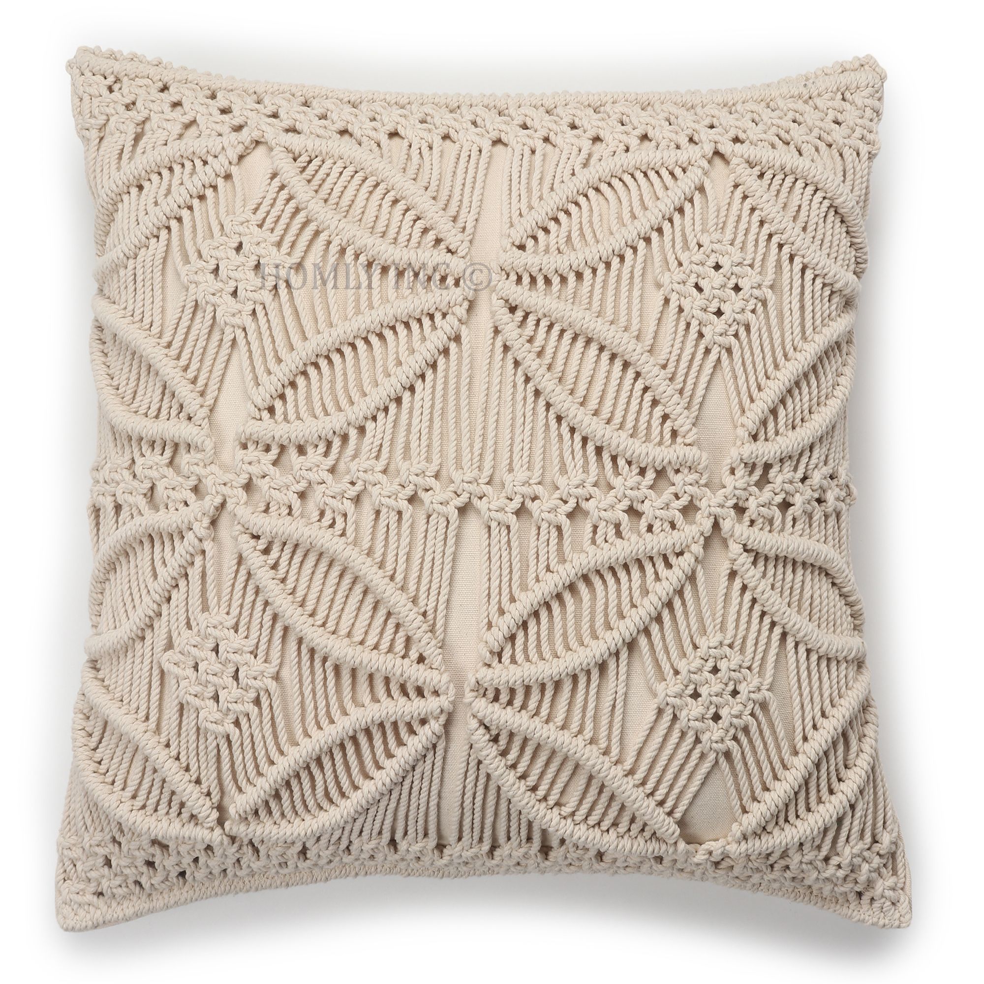 Elegant Cushion Cover - Color: Beige
