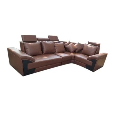 Leather L Shape Sofa Set