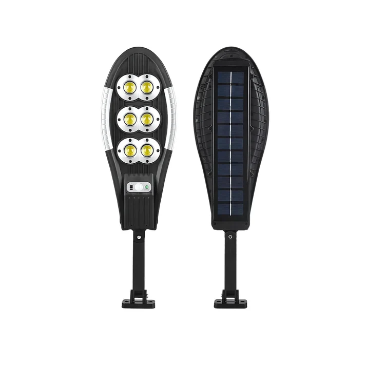 Waterproof Solar Cob Wall Light With Motion Sensor & Remote - Color: Black