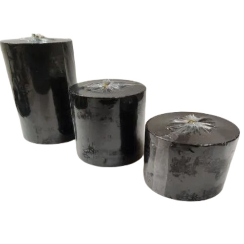 Black Round Pillar Candle