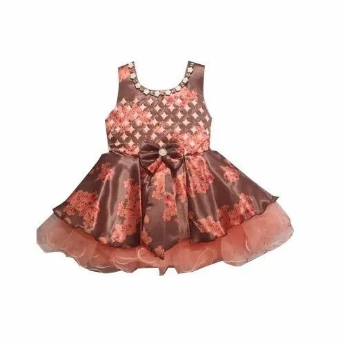 Chiffon Kids Sleeveless Frock