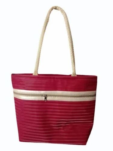 Red Polyester Tote Bag