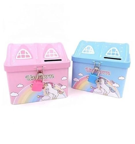 Unicorn Hut Kids Printed Money Bank