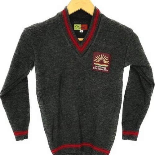 V Neck School Sweater