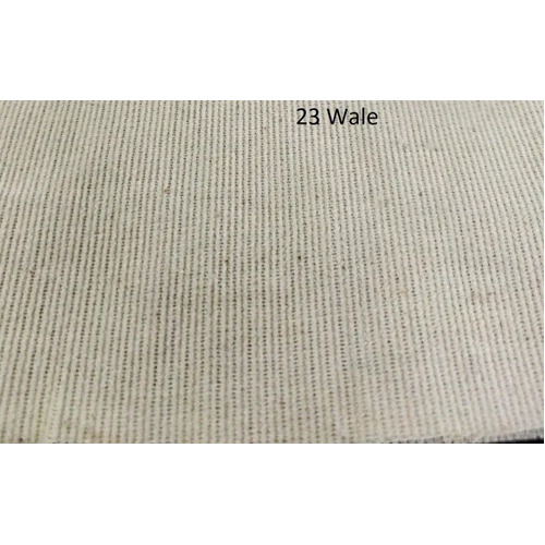 White Corduroy Fabrics 23 Wale