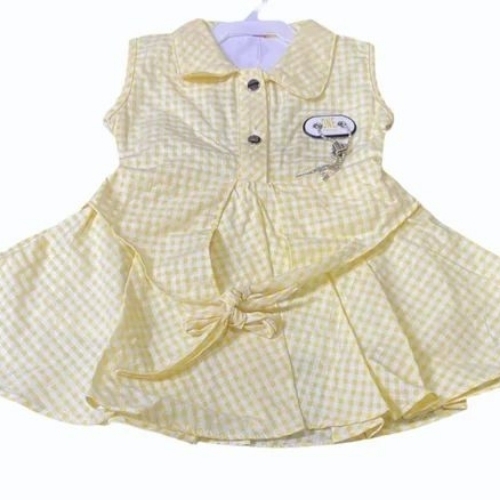 Yellow Girl Cotton Frock