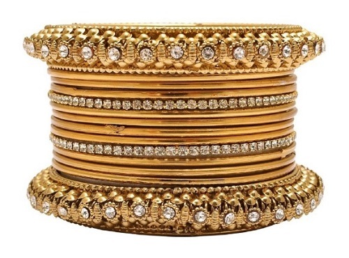 Golden Plated Bangle By Amore Export Private Limited