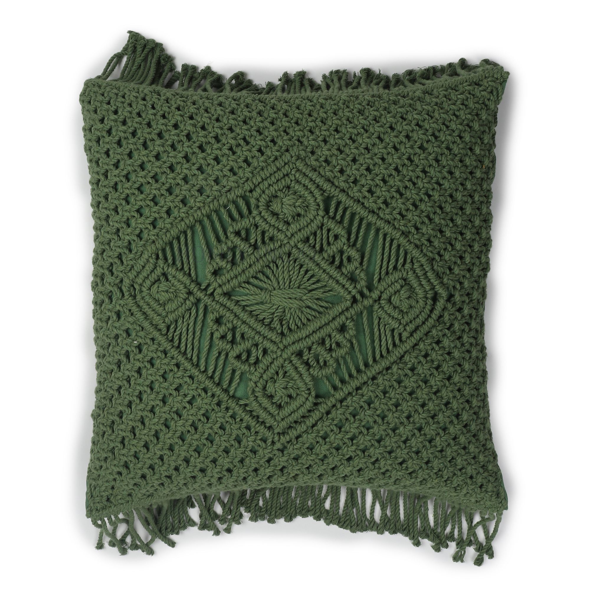 Green Handmade Cushion Cover