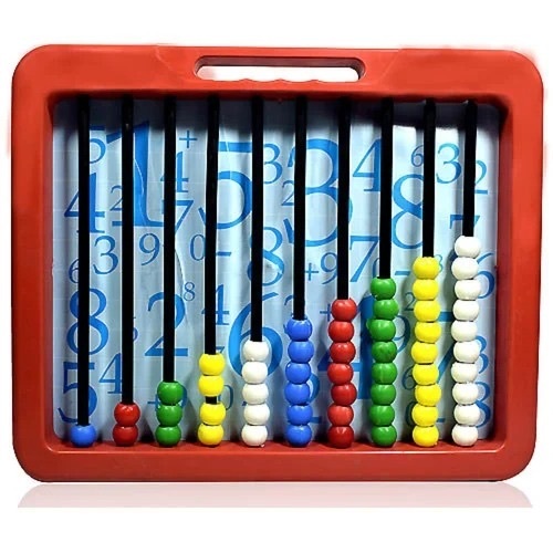 Kids Slate Abacus - Red Frame, Customized Size | Fine Finished, Durable, Perfect Surface Treatment