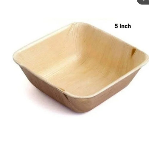 Round areca cup leaf