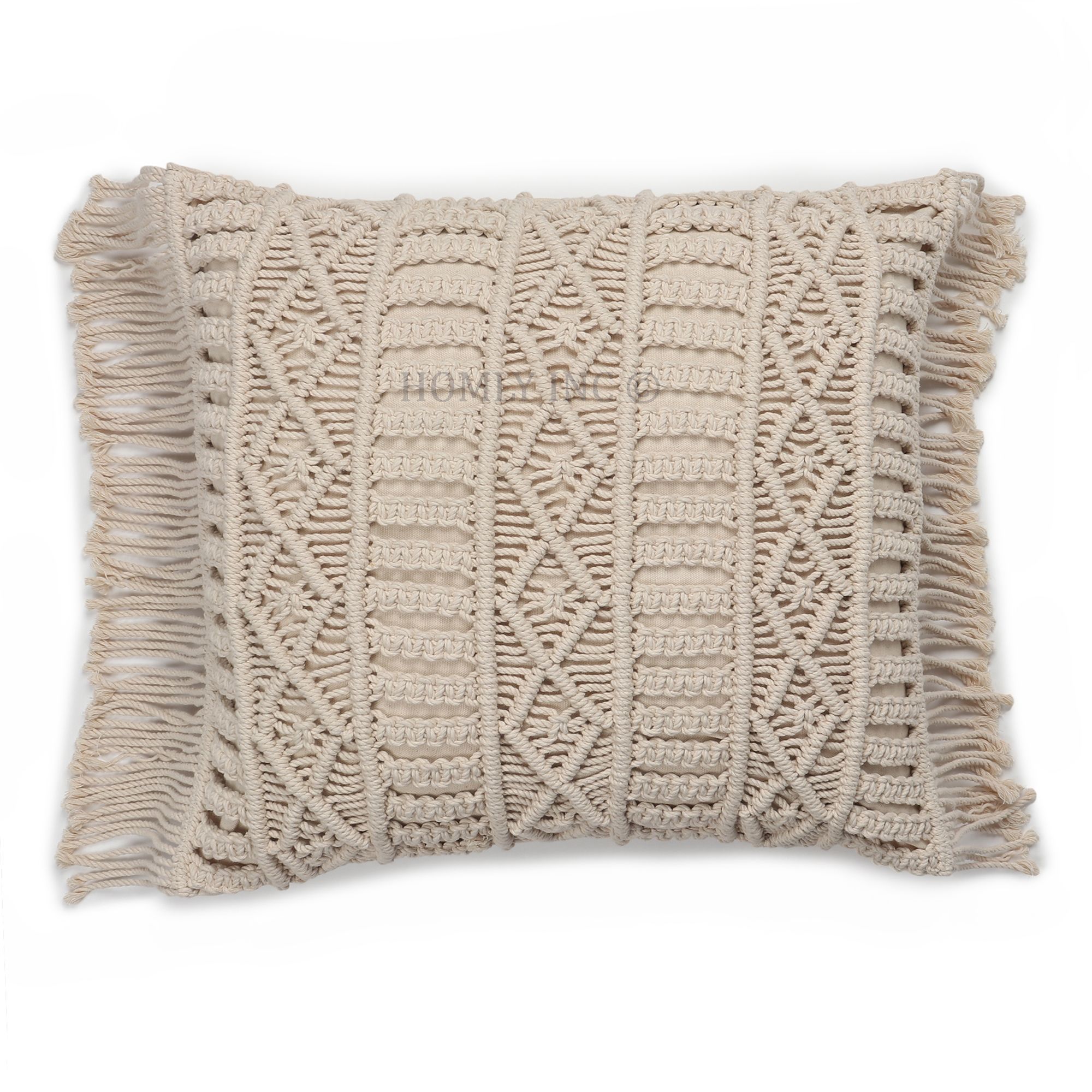 Square Cushion Case - Color: White