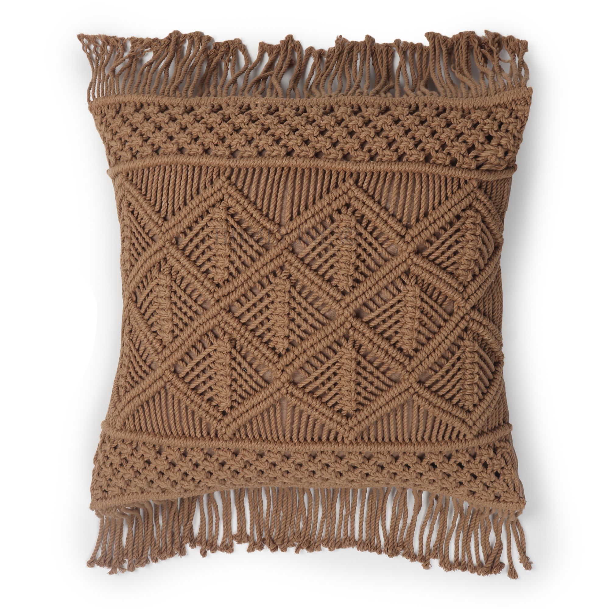 Brown Cushion Cover - Material: Cotton