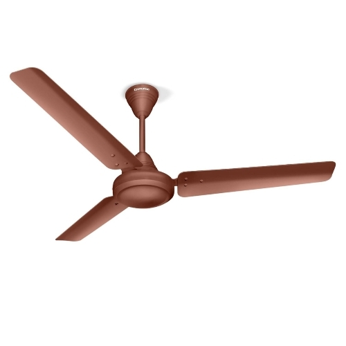 Crompton Energion Fan - Metal, Brown, 3 Blades, 220V | Energy Efficient, High Airflow, Silent Operation, Adjustable Speed