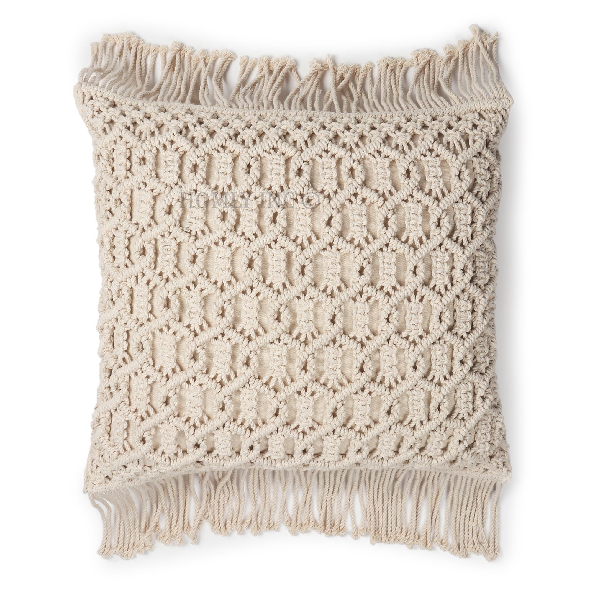 Square Embroidered Cushion Cover