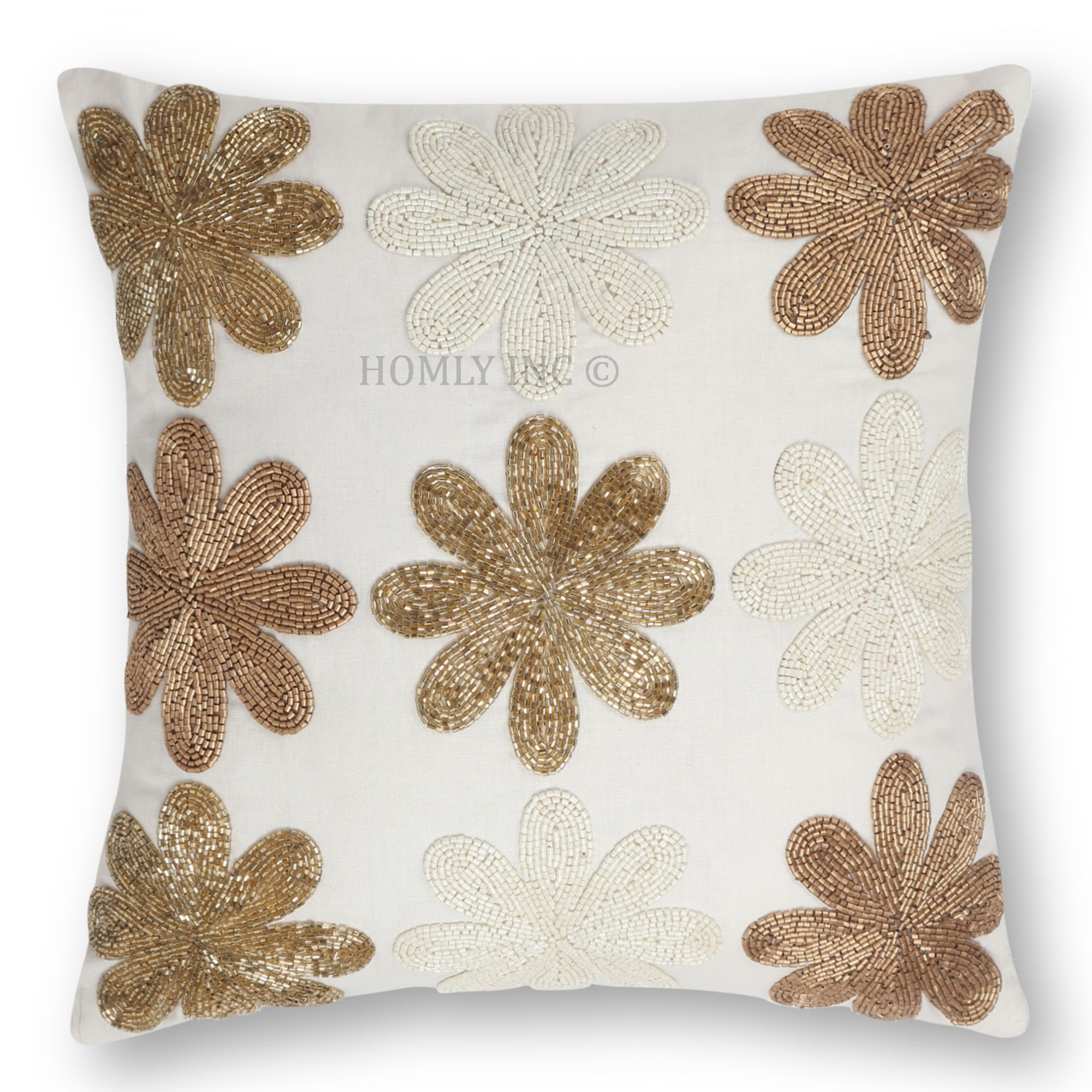 Beaded Sequin Cushion Cover