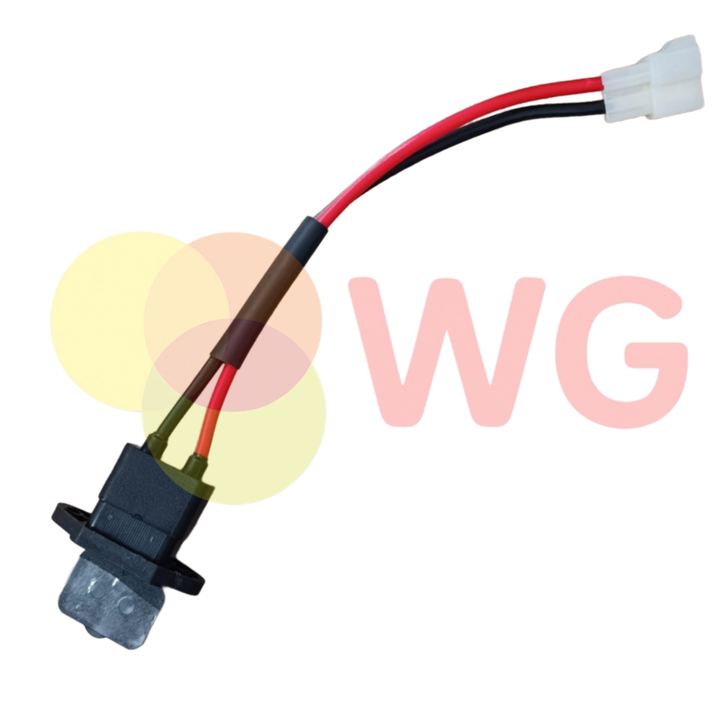 Charging Socket / W/Cap / H/D-2 / E-Scooty - Color: White