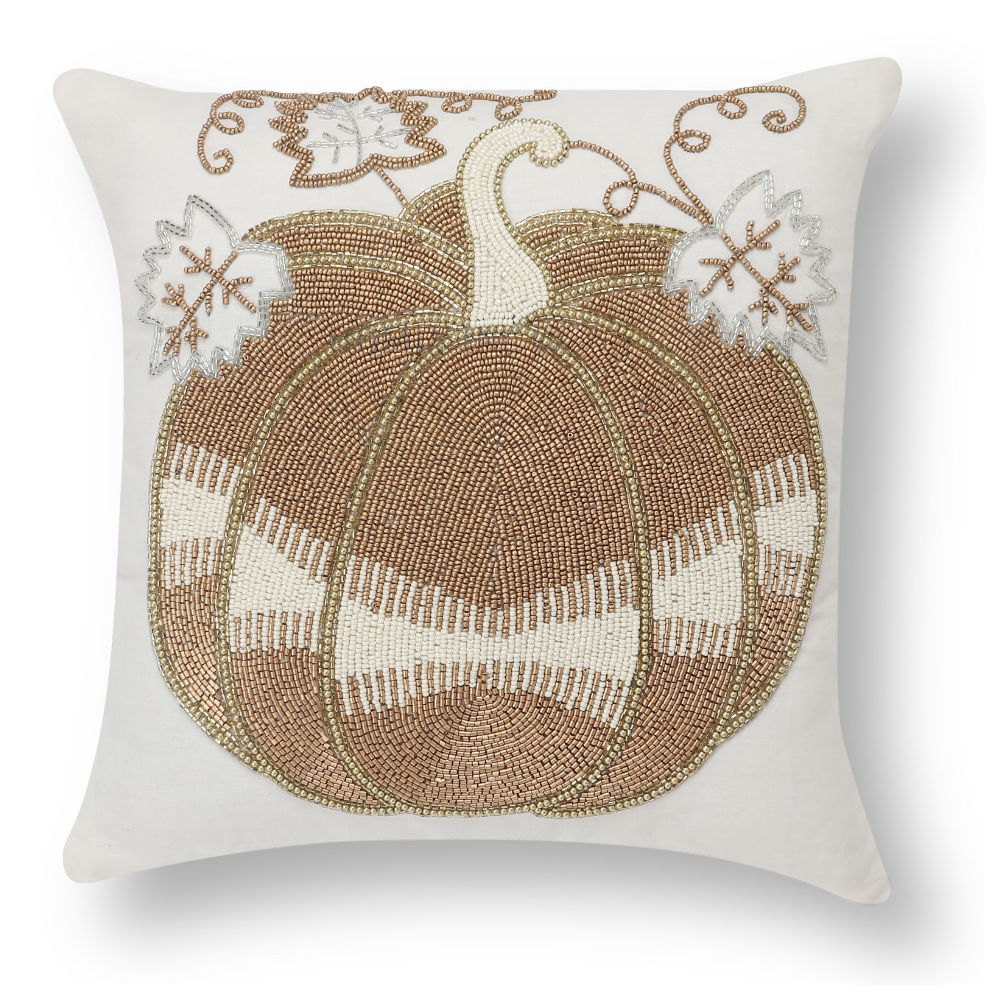 Designer Beaded Pillow Cover
