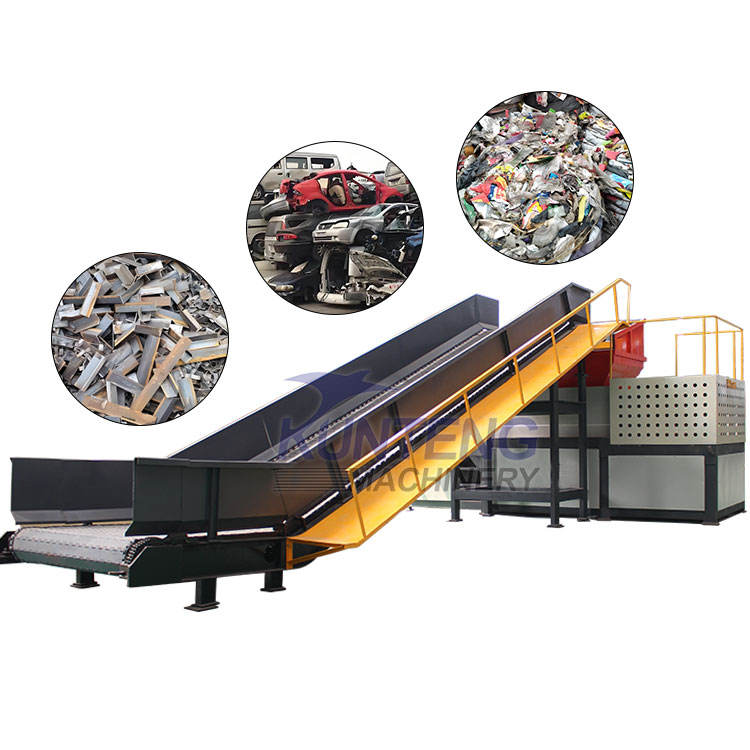 Dual-Axis Metal Shedder Machine Scrap Steel Coil Gate Shredder Heavy Duty Scrap Metal Crushing Production Line - Capacity: 15452 Kg