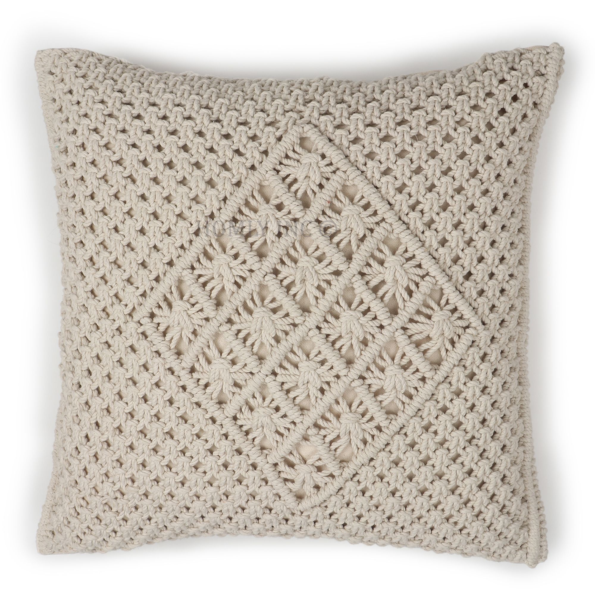 Handmade Macrame Cushion Cover For House & Office Use