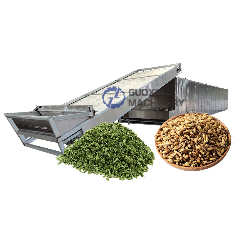 Herbs Forage Mesh Belt Dryer Machine Malt Mesh Belt Drying Machine
