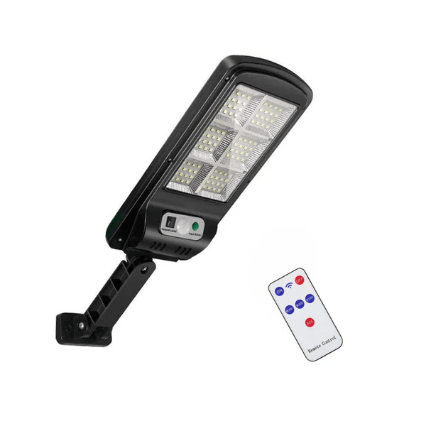 Solar Motion Sensor Wall Light - Color: Black