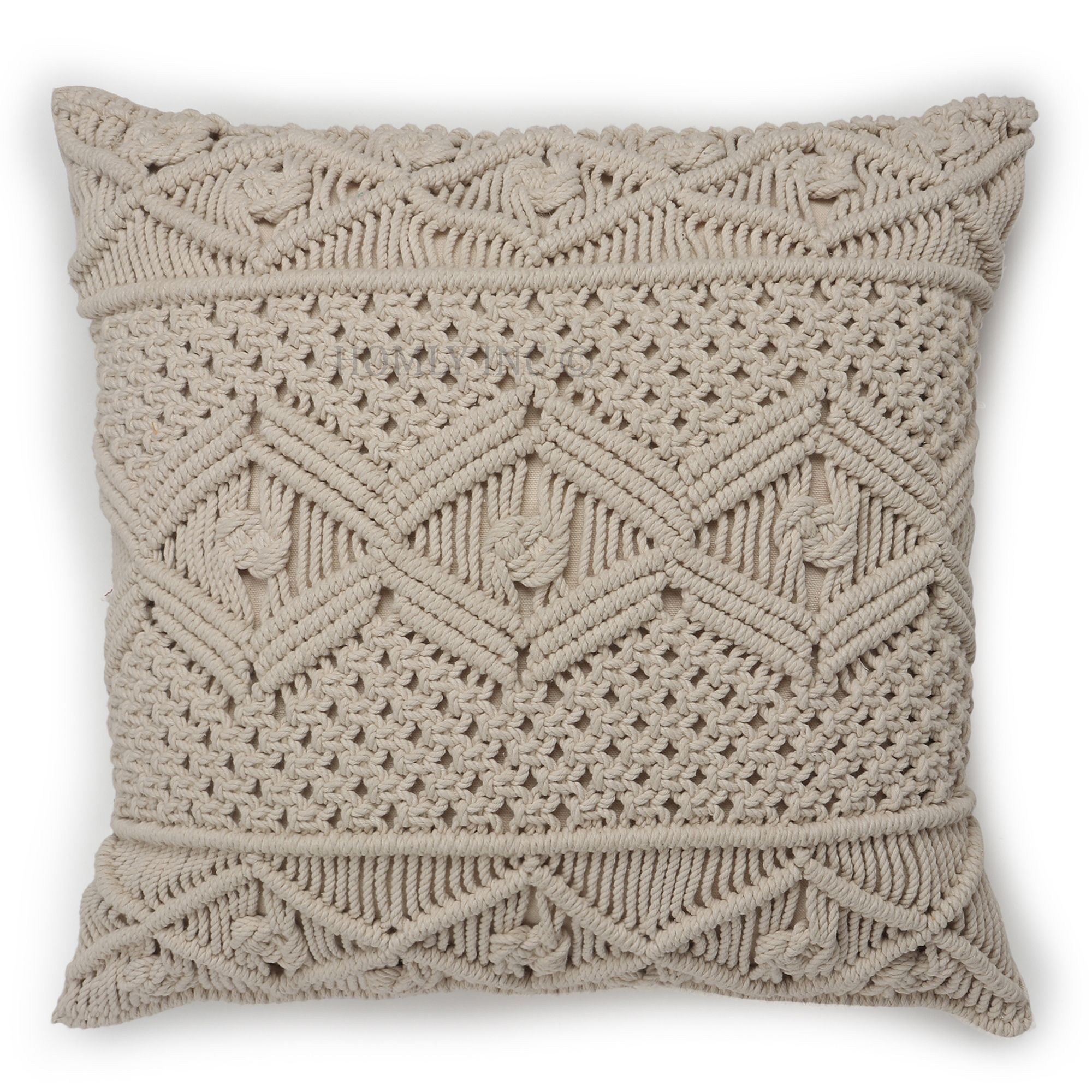 White Embroidery Cushion Cover
