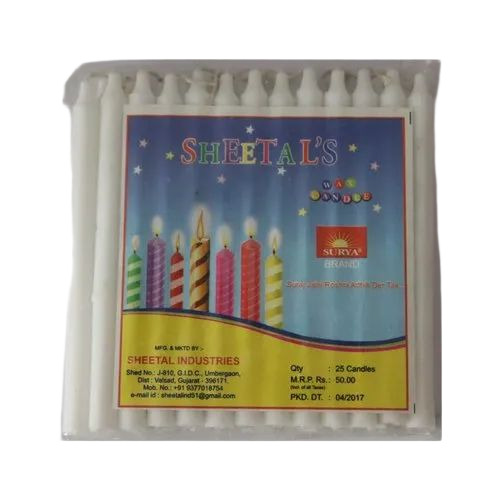 Decorative White Candles