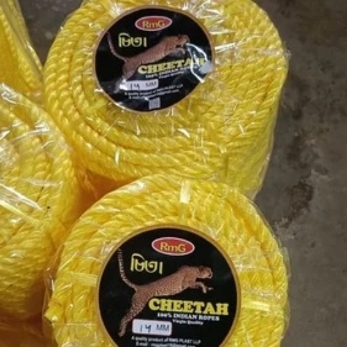 Durable Yellow Plastic Rope