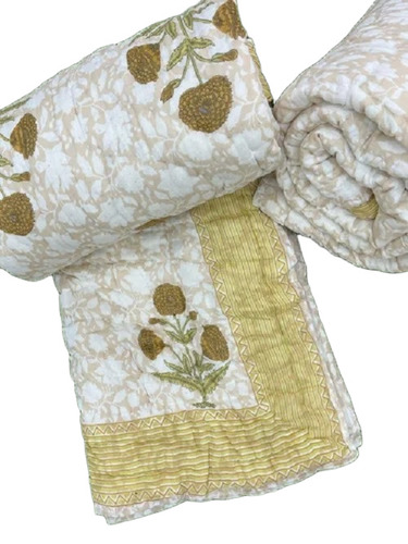 Hand Block Print Jaipuri Quilt
