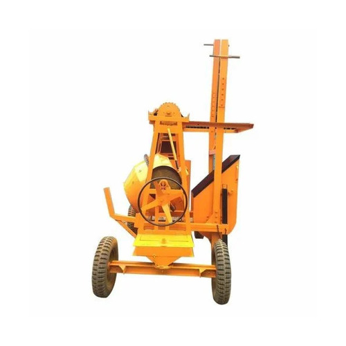 Lift Type Concrete Mixer - Color: Yellow
