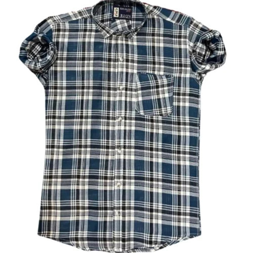 Small Men Rayon Check Shirts