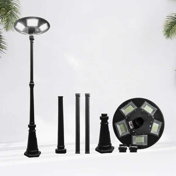 250 Watt Solar Ufo Street Light With Antique Pole Combo - Application: Industrial