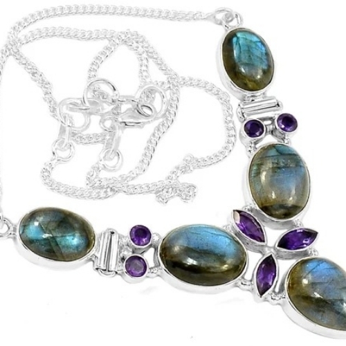 Sterling Silver Amethyst Necklaces