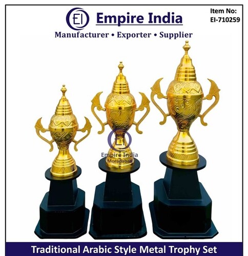 Traditional Arabic Style Metal Trophy Set - Packaging Type: Safe & Standard Packaging