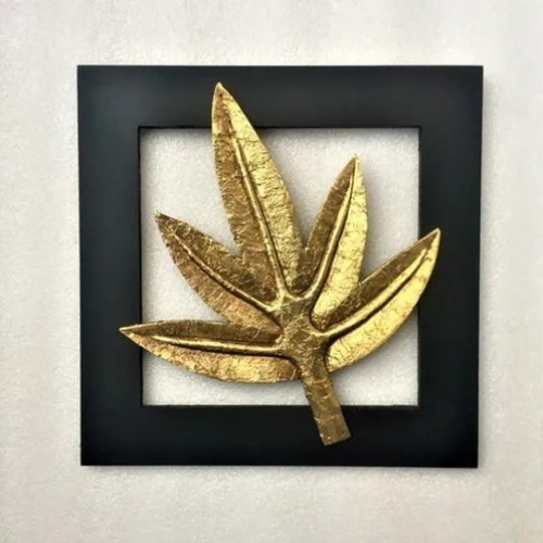 Wooden Leaf Decoration Frame