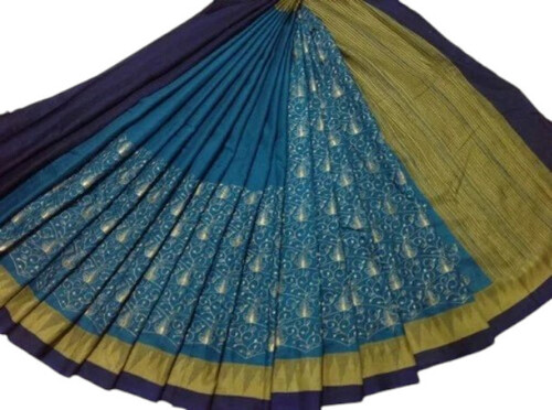 Chicken Work Soft Silk Saree