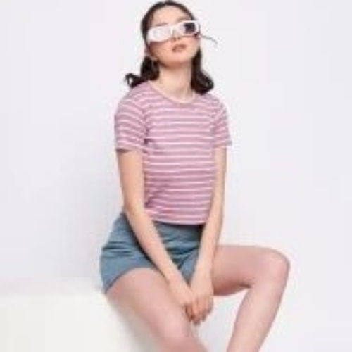 Polyester Cotton Pc Knitted Fabric Striper For Womens Wear