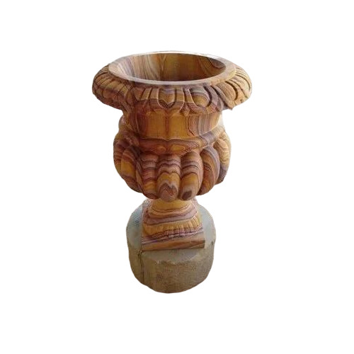 Rainbow Sandstone Flower Planter