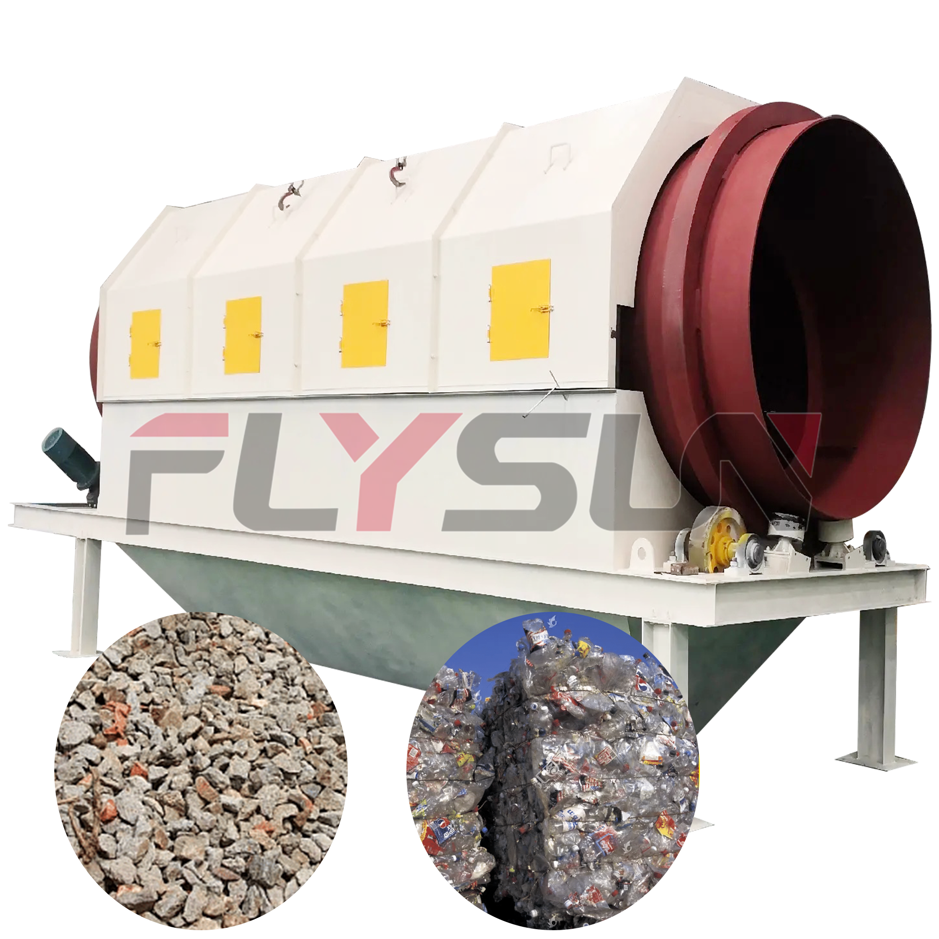 Waste Sorting Equipment Production Line Garbage Classification and Processing Machinery Plastic Stone Metal Separation Machine