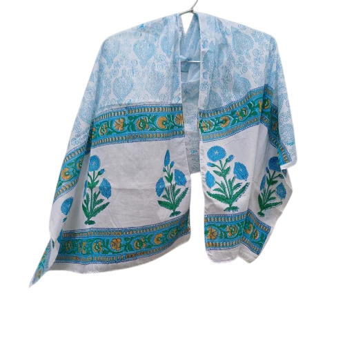 96 GSM Handblock Printed Cotton Stole
