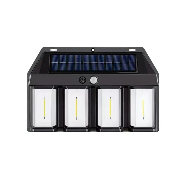 Solar Motion Sensor 4 Window Wall Light - Application: Commercial